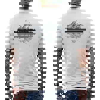 森 山 反射 野生動物 自然 ハイキング ハイカー メンズTシャツ バックプリント - Kawaiitshirt