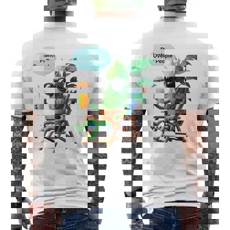 植物より人間 長袖tシャツ メンズTシャツ バックプリント - Kawaiitshirt