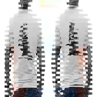 楽しいセーラー服のユーモラスなアザラシ メンズTシャツ バックプリント - Kawaiitshirt