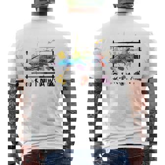 沖縄 ホエールシャークペイント スプラッター かわいい沖縄お土産 メンズTシャツ バックプリント - Kawaiitshirt