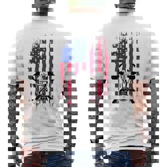 消防士 アメリカ国旗 7月4日 男性 お父さん 消防士 長袖tシャツ メンズTシャツ バックプリント - Kawaiitshirt