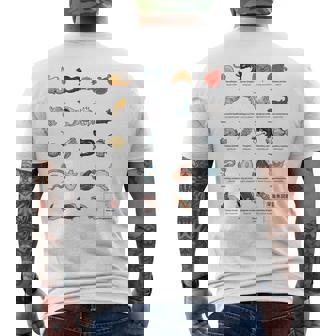 深海魚図鑑3 メンズTシャツ バックプリント - Kawaiitshirt