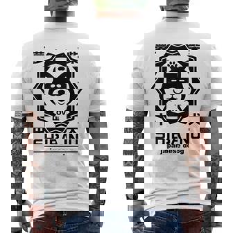 犬 メンズ レディース かわいい おもしろ いぬ イヌ しば犬 シバ犬 柴犬 芝犬 犬好き 柴犬好き メンズTシャツ バックプリント - Kawaiitshirt