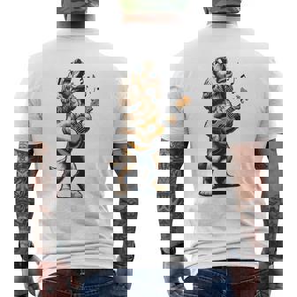 犬 演奏 ギター 歌う アメリカン コッカー スパニエル 面白い メンズTシャツ バックプリント - Kawaiitshirt