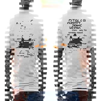 犬の解剖学ドーベルマン犬 長袖tシャツ メンズTシャツ バックプリント - Kawaiitshirt