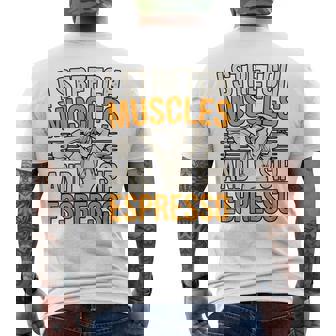 理学療法士 カフェイン 理学療法 コーヒードリンク メンズTシャツ バックプリント - Kawaiitshirt