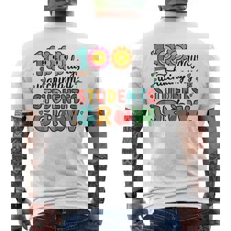 生徒たちが幸せに育つ100日間の学校を見る メンズTシャツ バックプリント - Kawaiitshirt