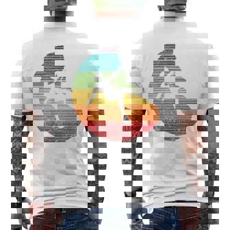 バックプリント 登山、ボルダリング、フリークライミングシルエット メンズTシャツ バックプリント - Kawaiitshirt