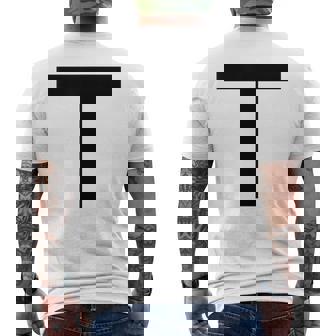 白い体操服 【T、Tt、Ttttー！】Tt兄弟 Ttブラザー メンズTシャツ バックプリント - Kawaiitshirt