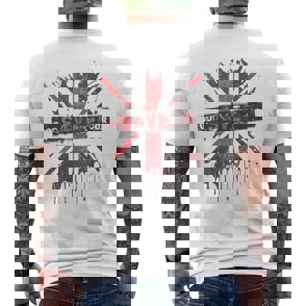 神は貧しい王のcor冠式パンクグラフィティユニオンジャックを救う メンズTシャツ バックプリント - Kawaiitshirt