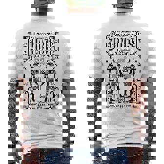 神聖幾何学科学 エジプト神アヌビス ホルスの目 メンズTシャツ バックプリント - Kawaiitshirt