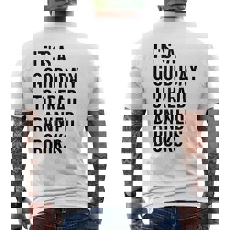 禁止された本を読むのに良い日だ面白いヴィンテージ メンズTシャツ バックプリント - Kawaiitshirt