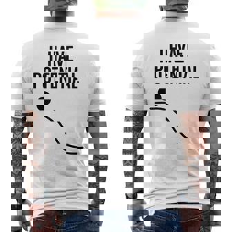 私には潜在的なエネルギーがある面白い物理学 メンズTシャツ バックプリント - Kawaiitshirt