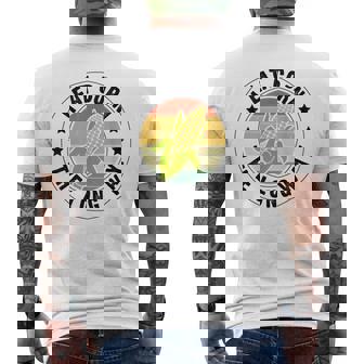 私はトウモロコシを食べます メンズTシャツ バックプリント - Kawaiitshirt