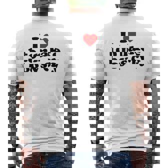 私は男の子を泣かせるのが大好き、男の子を泣かせるのは心 メンズTシャツ バックプリント - Kawaiitshirt