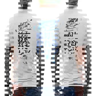 おもしろ 絶対に釣れる メンズTシャツ バックプリント - Kawaiitshirt