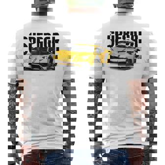 美しいエキゾチックなスーtシャツ、スポーツカー愛好家に最適。 メンズTシャツ バックプリント - Kawaiitshirt