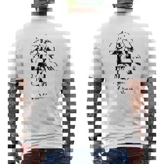 背中の筋肉 解剖スケッチ レオナルド・ダ・ヴィンチ 芸術 Muscles Back Dainci Anatomy メンズTシャツ バックプリント - Kawaiitshirt