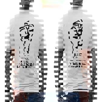 自由パレスチナ・ガザ反戦平和反占領 メンズTシャツ バックプリント - Kawaiitshirt