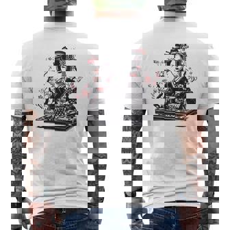 芸者 Dj 着物 和 美的 原宿 メンズTシャツ バックプリント - Kawaiitshirt