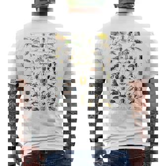 虫 昆虫 虫虫型 昆虫学プリント 虫プリント メンズTシャツ バックプリント - Kawaiitshirt