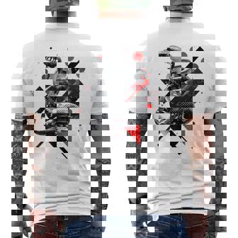 蛇 動物 モチーフ アートワーク 蛇 メンズTシャツ バックプリント - Kawaiitshirt