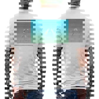 詩とメルヘン 葉祥明 ジェイクと海のなかまたち P27 メンズTシャツ バックプリント - Kawaiitshirt