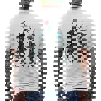 誕生日ボーイ、カメラマン、スピーカーマン、スキビディトイレ メンズTシャツ バックプリント - Kawaiitshirt