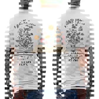 読書は目で見る夢を見る本好き読者 長袖tシャツ メンズTシャツ バックプリント - Kawaiitshirt