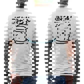 豆腐メンタル 面白いtシャツ 筆文字 文字入り メンズ おもしろ 面白い 服 オリジナル グッズ 文字 メンズTシャツ バックプリント - Kawaiitshirt