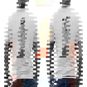 赤いふんどしの立っている男性 エゴン・シーレ作 1914 長袖tシャツ メンズTシャツ バックプリント - Kawaiitshirt