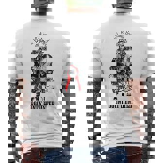 赤ずきん バウンティハンター メンズTシャツ バックプリント - Kawaiitshirt