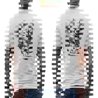 超かわいいチワワ フォトリアリスティック描画スタイル メンズTシャツ バックプリント - Kawaiitshirt