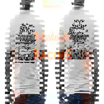 週末はレーシングカーレースモータースポーツ メンズTシャツ バックプリント - Kawaiitshirt