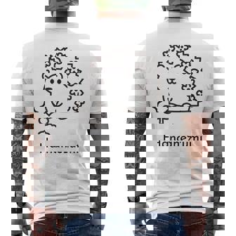 針鼠 花 芽 新芽 園芸 ガーデニング 家庭菜園 メンズ レディース キッズ かわいい ハリネズミ好き メンズTシャツ バックプリント - Kawaiitshirt