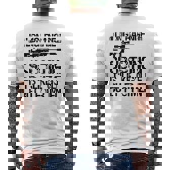 長距離射撃 It's Like Golf But For 背面 メンズTシャツ バックプリント - Kawaiitshirt