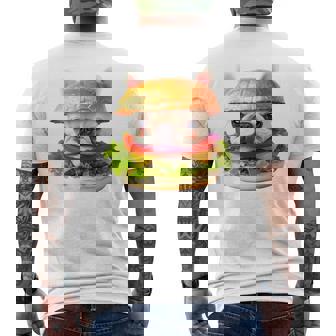 面白いtシャツ フレンチブルドッグ 犬 ハンバーガー メンズ グッズ かわいい おもしろ 面白い 服 ネタ 長袖tシャツ メンズTシャツ バックプリント - Kawaiitshirt