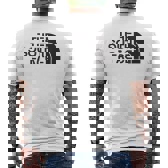 面白いパロディシャツ 夏のクールなデザインのための南の顔 メンズTシャツ バックプリント - Kawaiitshirt