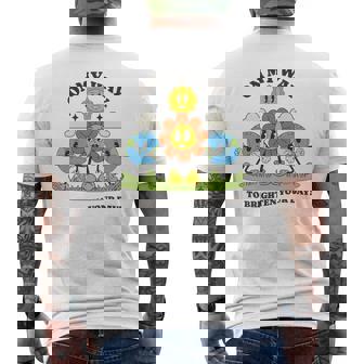 面白いポジティブスマイルサンガーデンハッピーガーデナー植物が育つ 長袖tシャツ メンズTシャツ バックプリント - Kawaiitshirt