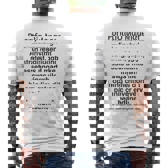 面白いポートフォリオマネージャー メンズTシャツ バックプリント - Kawaiitshirt