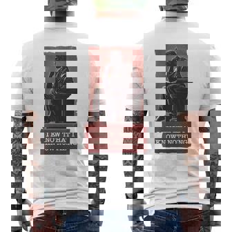 面白い哲学ギフト 哲学者のためのギリシャ語の引用 長袖tシャツ メンズTシャツ バックプリント - Kawaiitshirt