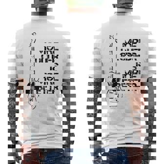 音量が大きいほど良い メンズTシャツ バックプリント - Kawaiitshirt