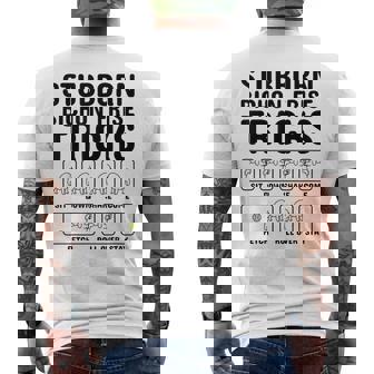 頑固なビションフリーゼ トリックドッグ メンズTシャツ バックプリント - Kawaiitshirt