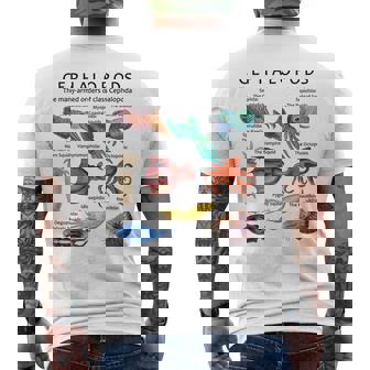 頭足類 メンズTシャツ バックプリント - Kawaiitshirt