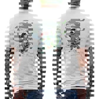 風神 日本の神 神話 守り神 メンズTシャツ バックプリント - Kawaiitshirt