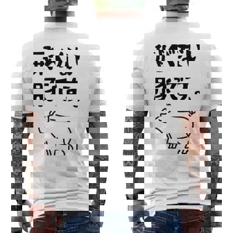 飛べない豚です。 ネタ ギャグ ギャグ好き 豚 ただの豚 ネタ好き おもしろ 長袖tシャツ メンズTシャツ バックプリント - Kawaiitshirt