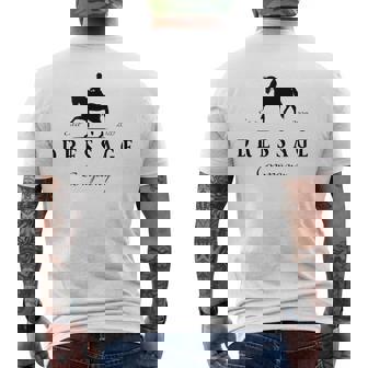 馬術馬 馬術ライダー ライダー メンズTシャツ バックプリント - Kawaiitshirt