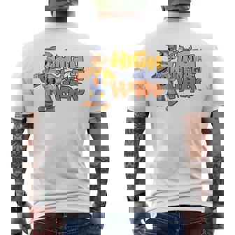 高圧ヒーロー 電子技術者 電気技師 メンズTシャツ バックプリント - Kawaiitshirt