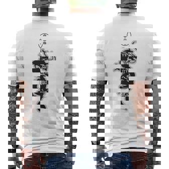 龍体文字 きに むく つる えて フトマニ図 神代文字 龍神様 縄文 かっこいい 開運 言霊 お守り メンズTシャツ バックプリント - Kawaiitshirt