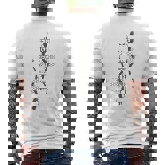 龍体文字 とほかみえみため とほかみゑひため かごめ 上り龍下り龍 陰陽 龍神 フトマニ図 神代文字 開運 言霊 お守り メンズTシャツ バックプリント - Kawaiitshirt